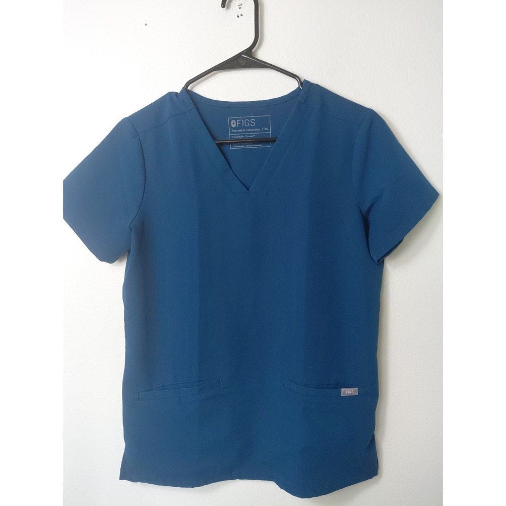 FIGS Size‎ XS Dark Teal  Women's Casma Scrub Top medical